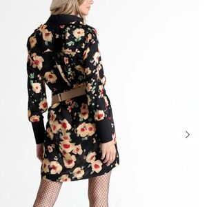 SHAN SOIE DETAILED SILK SHIRT DRESS - size 4